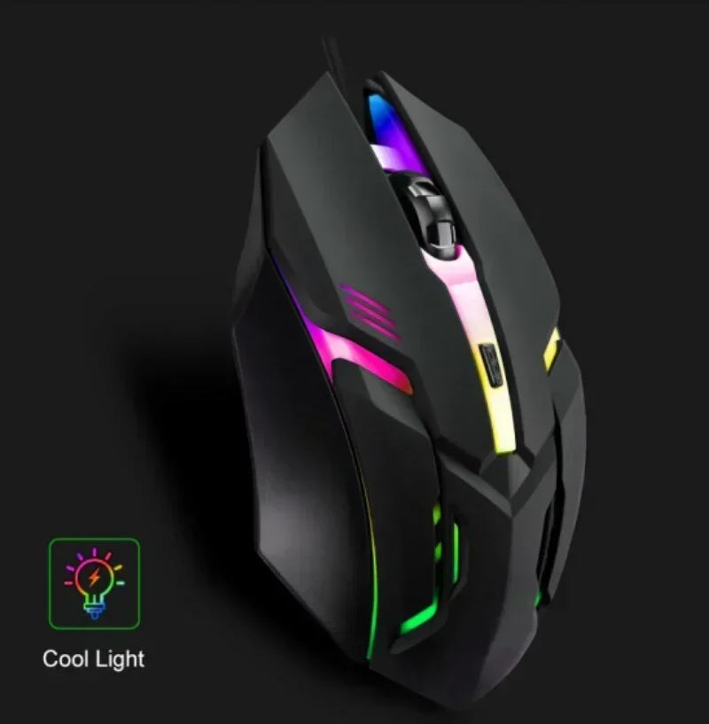 New Latest High-quality Ergonomic Gaming Mouse, Suitable for Desktop and Laptop Computers, 4-button USB RGB Backlit Mouse