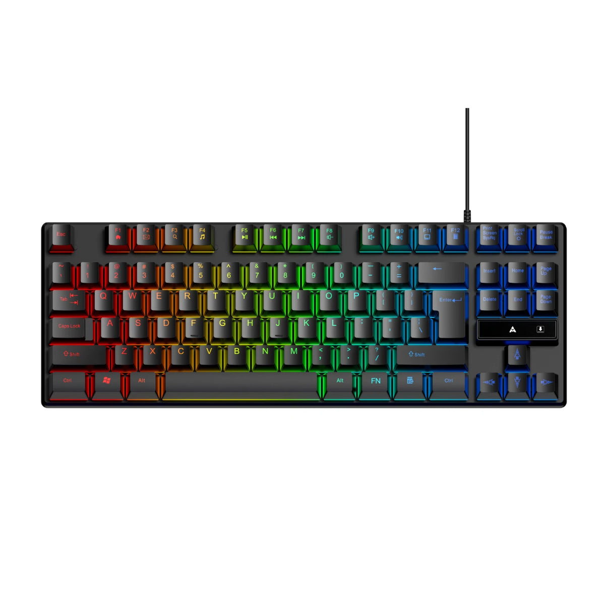 K87 Pro 87-Key TKL Gaming Keyboard – Wired USB, RGB Backlit & Floating Keycaps