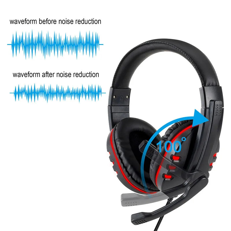 Wired Gaming Headset – 3.5mm In-Ear Earphones with Microphone