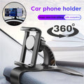 360° Rotating Car Phone Holder – Dashboard, Mirror & Sun Visor Mount