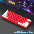 61-Key Mechanical Gaming Keyboard – Compact 60% Design with Multicolor Backlight