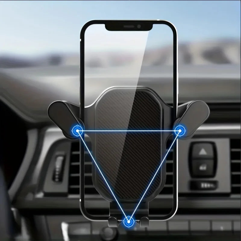 Car Phone Holder – Air Vent Clip Mount for 4.7–6.7" Devices