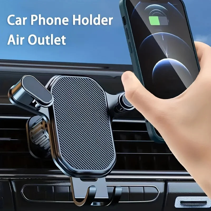 Car Phone Holder – Air Vent Clip Mount for 4.7–6.7" Devices