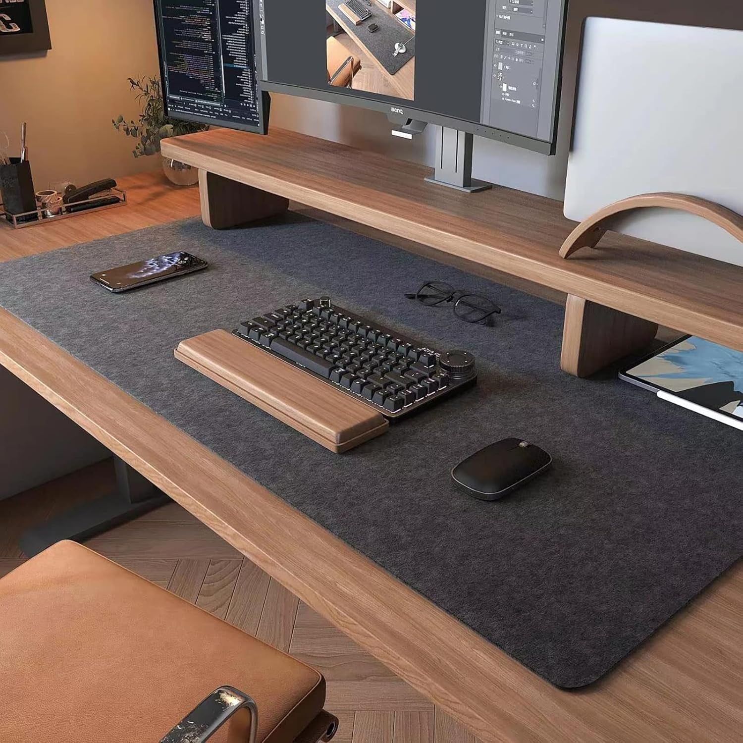 Large Felt Desk Mat — 100 × 50